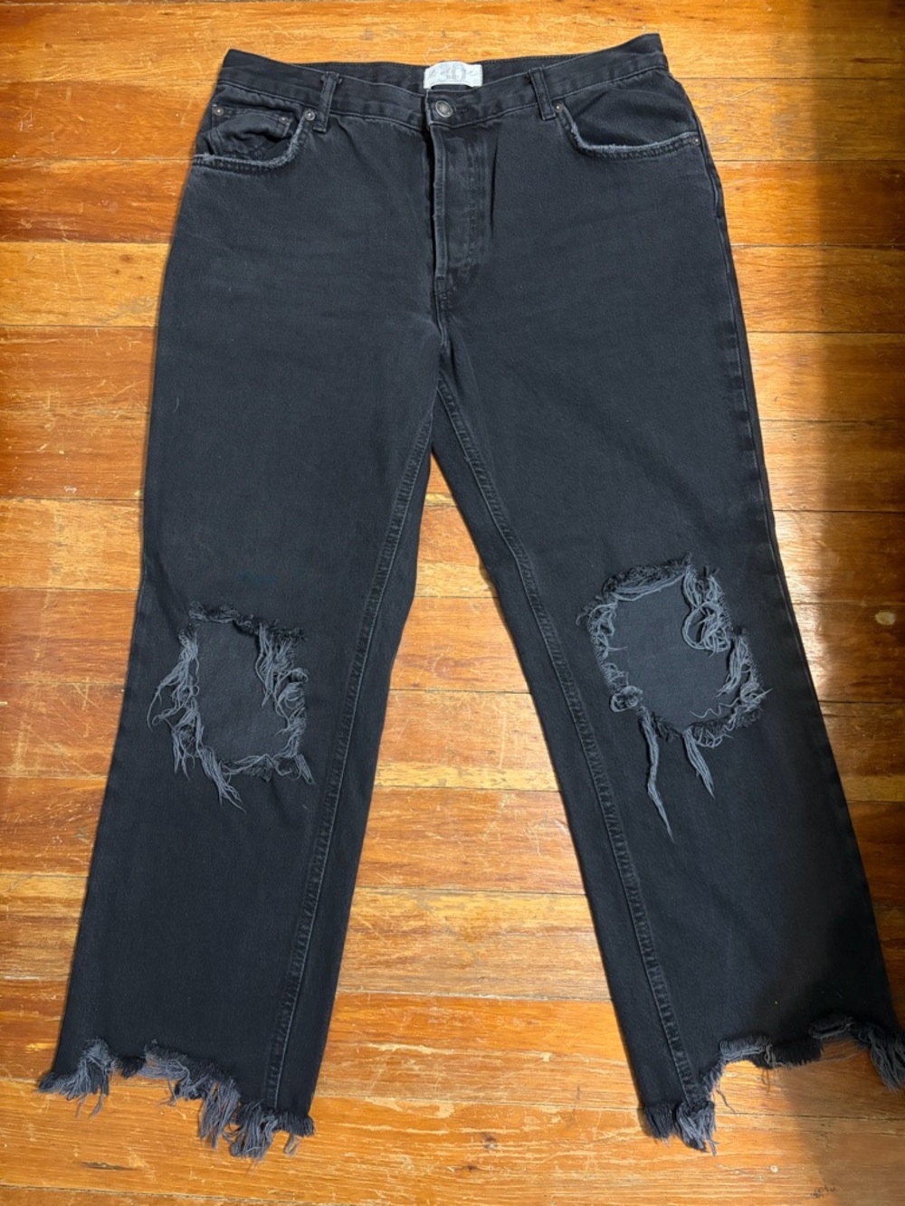 We The Free Cropped Black Jeans